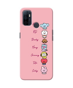 BTS names Oppo A53 2020 Back Cover