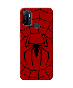 Spiderman Web Oppo A53 2020 Real 4D Back Cover