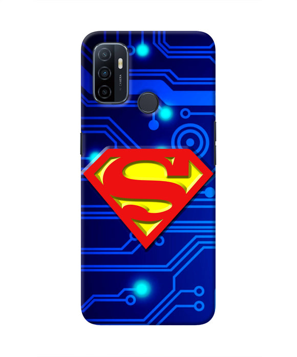 Superman Abstract Oppo A53 2020 Real 4D Back Cover