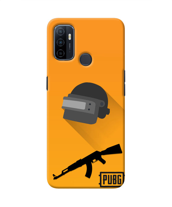 PUBG Helmet and Gun Oppo A53 2020 Real 4D Back Cover