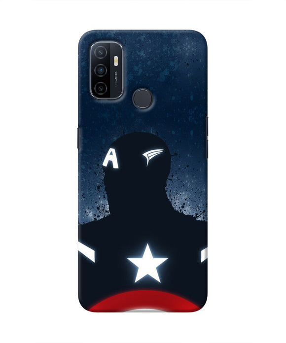 Captain america Shield Oppo A53 2020 Real 4D Back Cover