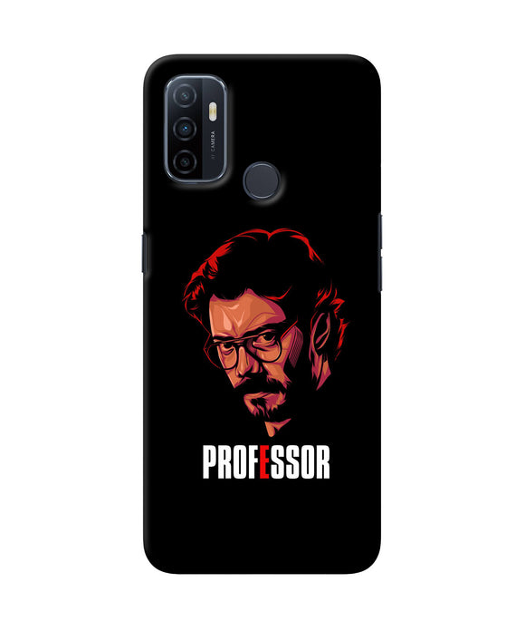 Money Heist Professor Sketch Oppo A53 2020 Back Cover