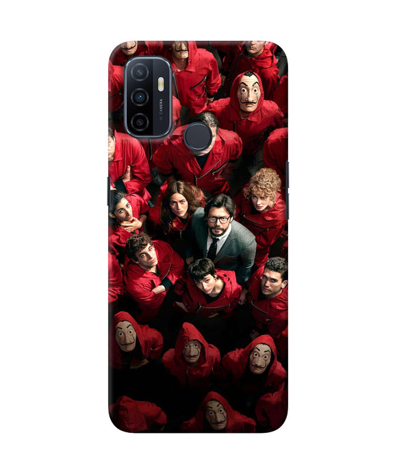 Money Heist Professor with Hostages Oppo A53 2020 Back Cover