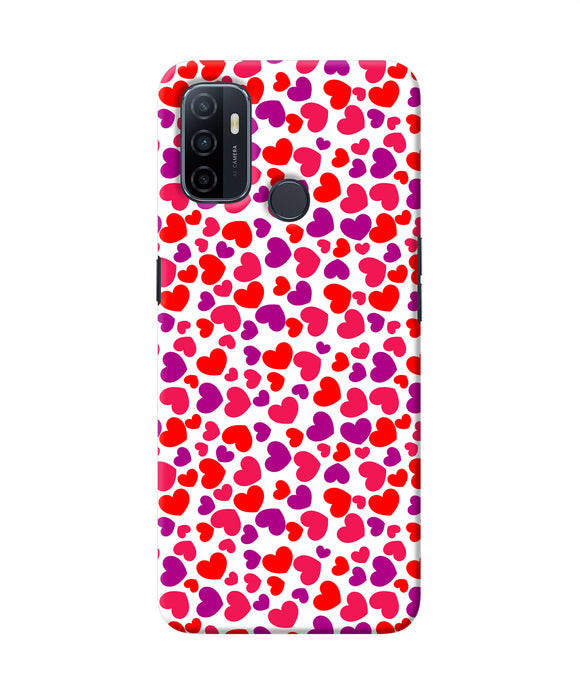 Heart Print Oppo A53 2020 Back Cover