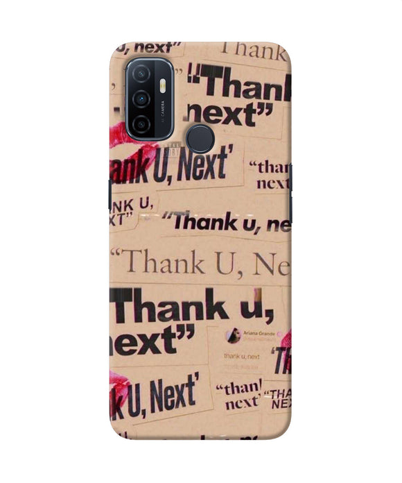 Thank You Next Oppo A53 2020 Back Cover