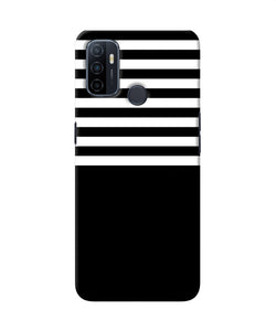 Black And White Print Oppo A53 2020 Back Cover