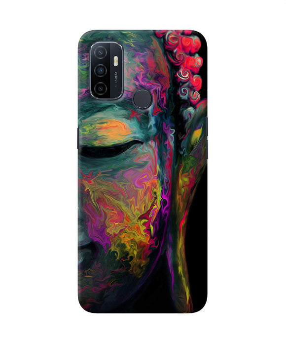 Buddha Face Painting Oppo A53 2020 Back Cover