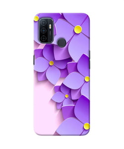 Violet Flower Craft Oppo A53 2020 Back Cover