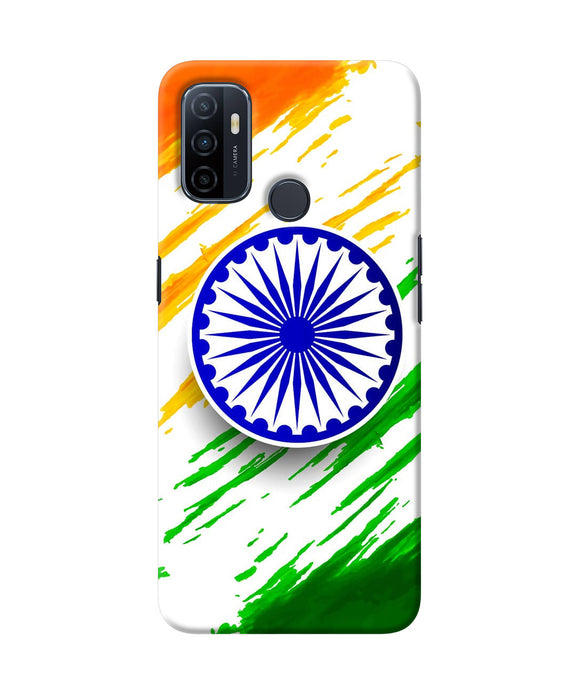Indian Flag Colors Oppo A53 2020 Back Cover