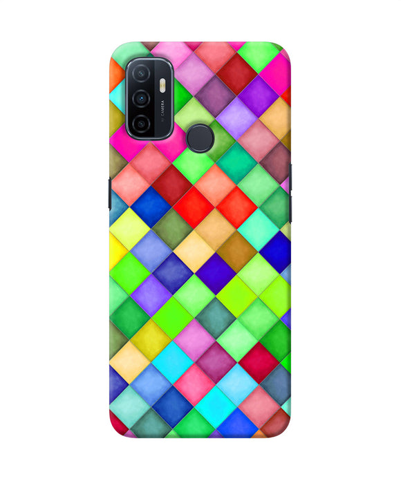 Abstract Colorful Squares Oppo A53 2020 Back Cover