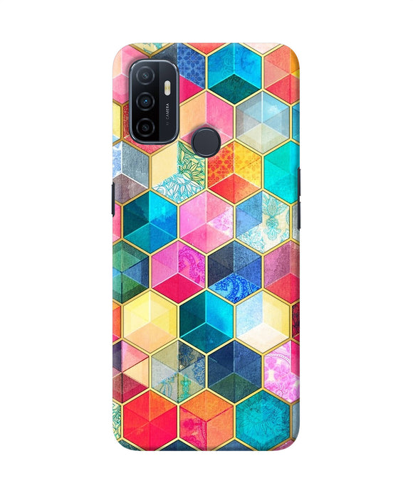 Abstract Color Box Oppo A53 2020 Back Cover