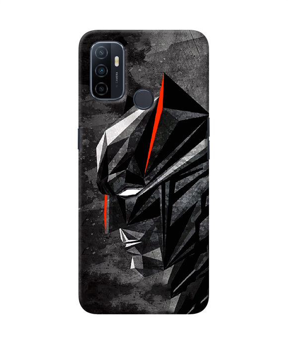 Batman Black Side Face Oppo A53 2020 Back Cover