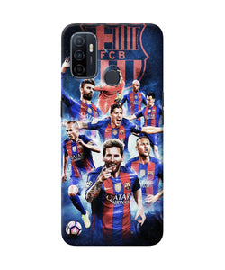 Messi Fcb Team Oppo A53 2020 Back Cover