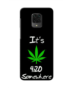Weed Quote Poco M2 Pro Real 4D Back Cover
