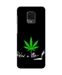 Weed Relax Quote Poco M2 Pro Real 4D Back Cover