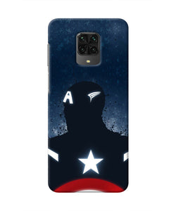 Captain america Shield Poco M2 Pro Real 4D Back Cover