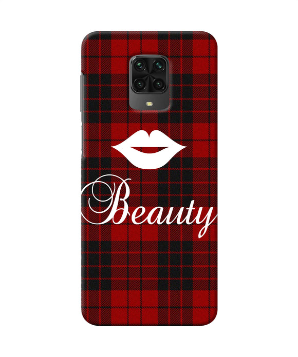 Beauty Red Square Poco M2 Pro Back Cover