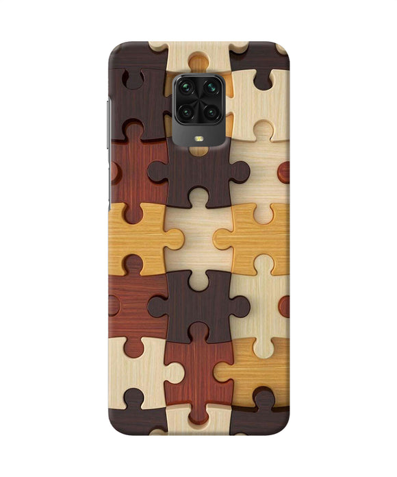 Wooden Puzzle Poco M2 Pro Back Cover