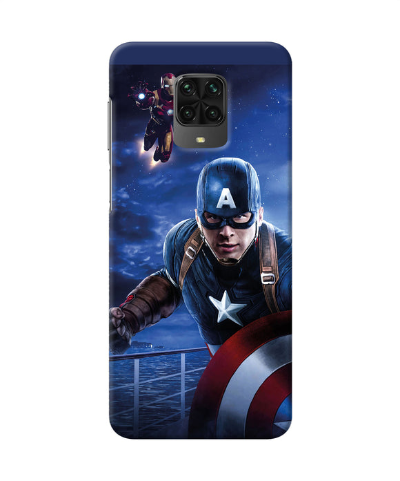 Captain With Ironman Poco M2 Pro Back Cover