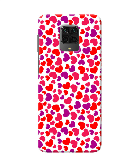 Red Heart Canvas Print Poco M2 Pro Back Cover