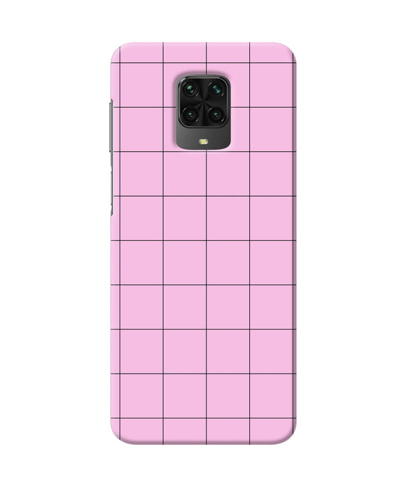 Pink Square Print Poco M2 Pro Back Cover