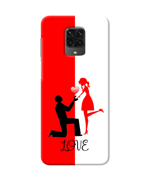 Love Propose Red And White Poco M2 Pro Back Cover