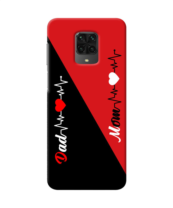 Mom Dad Heart Line Poco M2 Pro Back Cover