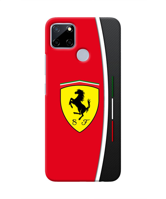 Ferrari Abstract Red Realme C12/Narzo 20 Real 4D Back Cover