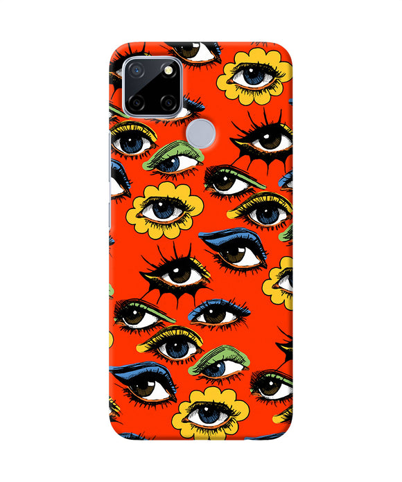 Abstract Eyes Pattern Realme C12 / Narzo 20 Back Cover