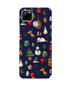 Canvas Christmas Print Realme C12 / Narzo 20 Back Cover