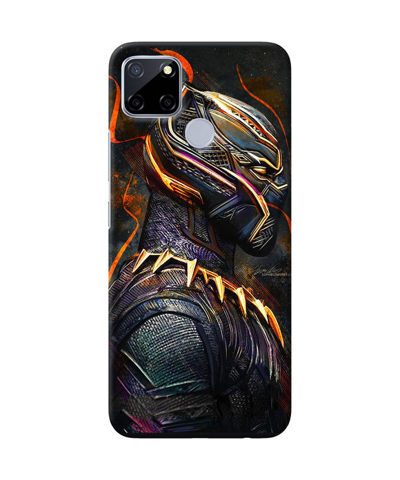 Black Panther Side Face Realme C12 / Narzo 20 Back Cover