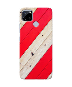 Abstract Red Brown Wooden Realme C12 / Narzo 20 Back Cover