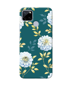 Flower Canvas Realme C12 / Narzo 20 Back Cover