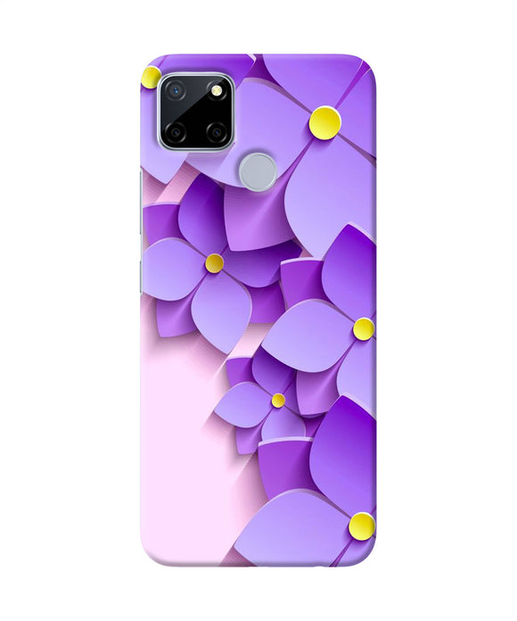 Violet Flower Craft Realme C12 / Narzo 20 Back Cover