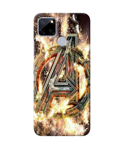 Avengers Burning Logo Realme C12 / Narzo 20 Back Cover