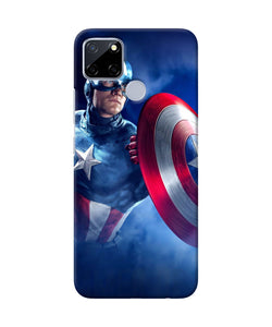 Captain America On Sky Realme C12 / Narzo 20 Back Cover