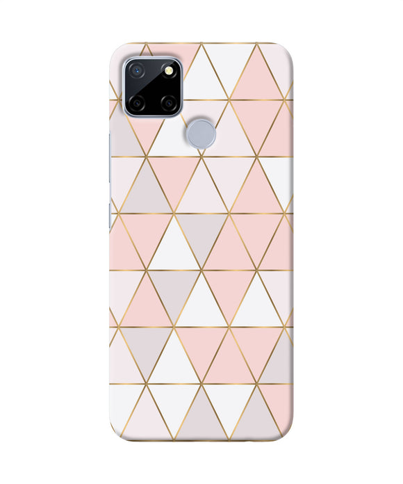 Abstract Pink Triangle Pattern Realme C12 / Narzo 20 Back Cover