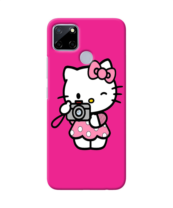 C12 Narzo Realme C12 Mobile Cover Hello Kitty Cam Pink Realme C12