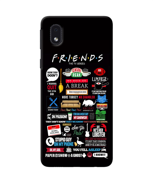Friends Samsung M01 Core Back Cover