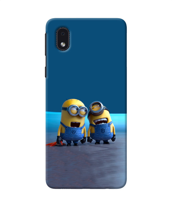 Minion Laughing Samsung M01 Core Back Cover