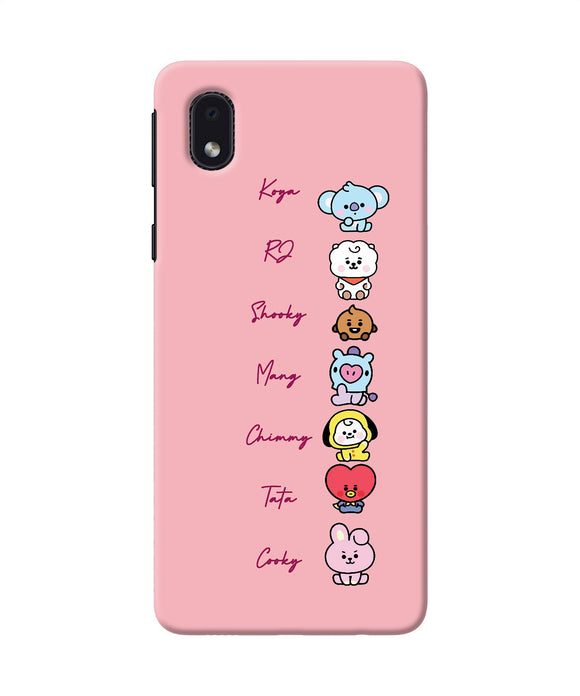 BTS names Samsung M01 Core Back Cover