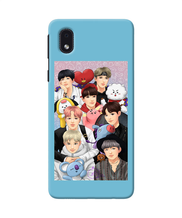 BTS with animals Samsung M01 Core Back Cover