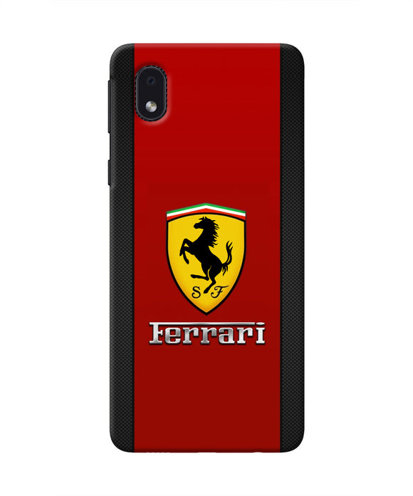 Ferrari Abstract Maroon Samsung M01 Core Real 4D Back Cover