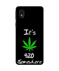Weed Quote Samsung M01 Core Real 4D Back Cover