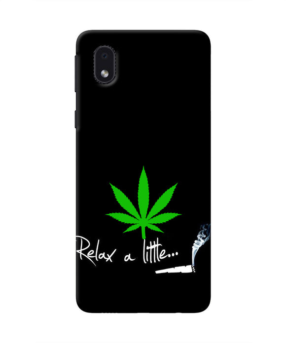 Weed Relax Quote Samsung M01 Core Real 4D Back Cover