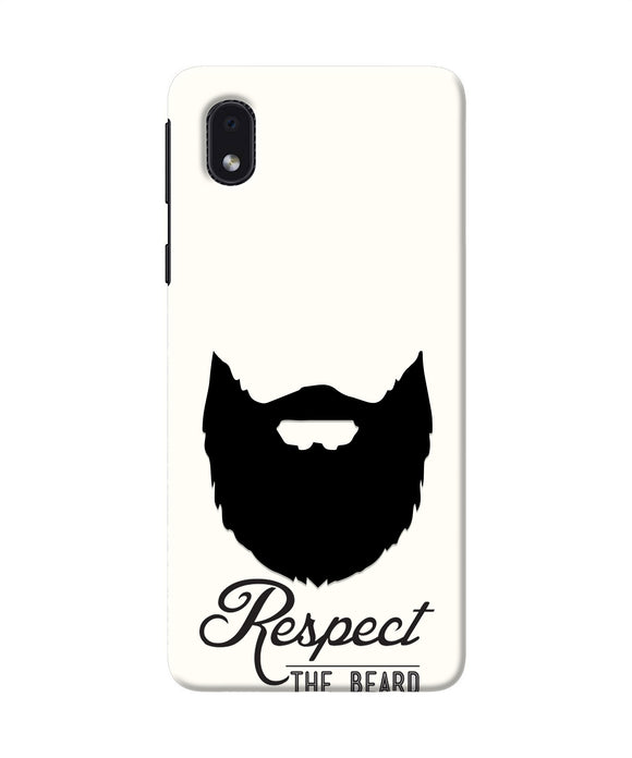 Respect the Beard Samsung M01 Core Real 4D Back Cover