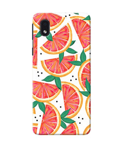 Abstract Orange Print Samsung M01 Core Back Cover