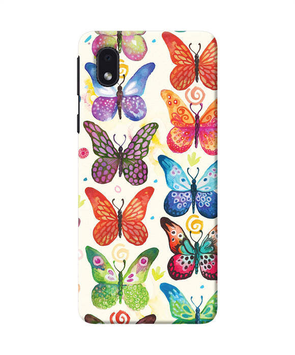 Abstract Butterfly Print Samsung M01 Core Back Cover
