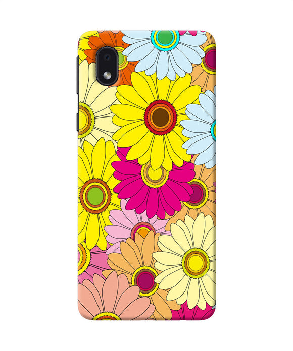 Abstract Colorful Flowers Samsung M01 Core Back Cover