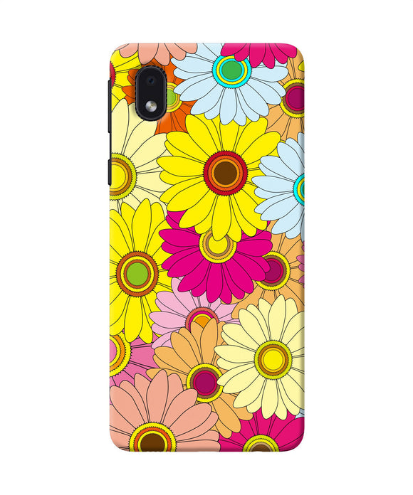 Abstract Colorful Flowers Samsung M01 Core Back Cover